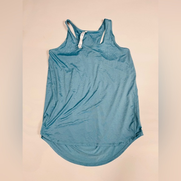 Lululemon Essential Tank Pleated *Jersey Blue Women’s 6 Retail $58 - Picture 1 of 4